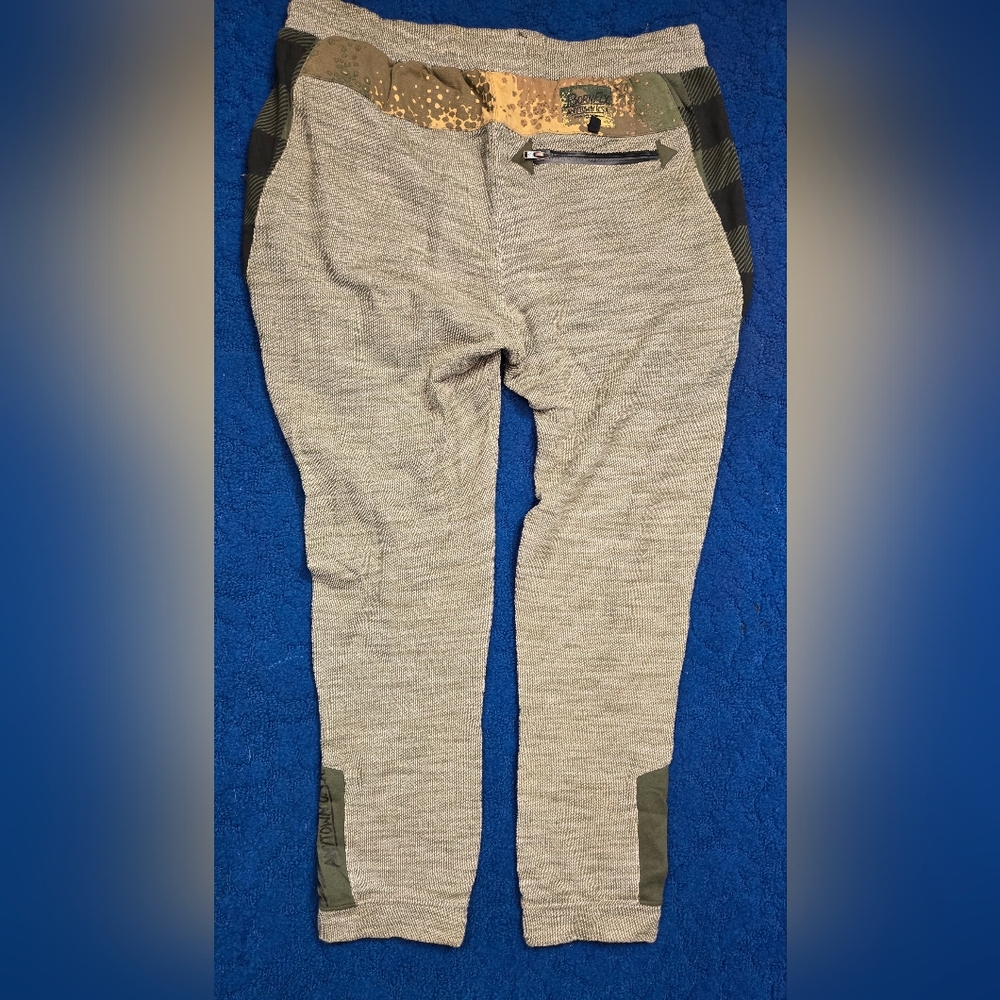 Gray/Olive Jogger Pants with Camouflage Accents TI
